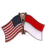 AES Wholesale Pack of 50 USA American &amp; Monaco Country Flag Bike Hat Cap... - $144.88