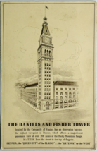 Early 1900&#39;s Daniels and Fisher Tower Denver Colorado Gateway to West Po... - £12.85 GBP