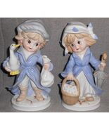 KPM - Germany - Pair Porcelain CHILDREN FIGURINES - $39.59