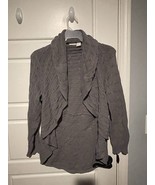 KIM ROGERS Gray Open Front Cardigan Sweater 1X - $14.03