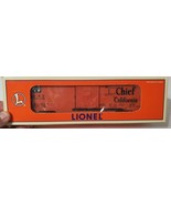 LIONEL BOXCAR SANTA FE “SUPER CHIEF TO CALIFORNIA”  6464-196   O GAUGE  ... - $29.35