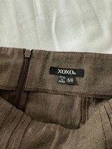 XOXO Pleated Bottom Skirt Juniors 5/6 Women's Brown Rear Zipper 6890ESQ8 image 3