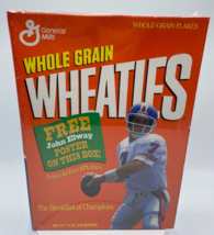 John Elway 1994 Sealed Full Wheaties Box with Exclusive Poster Denver Broncos - £15.26 GBP