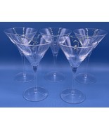 luigi bormioli martini glass 7.75” Celebration Party Dinner Lot Of 5 *Pr... - $46.64