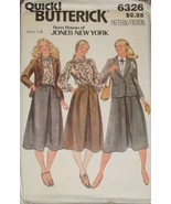 Vintage Butterick 6326 Ladies Skirt Blouse Jacket Sz 14 UNCUT - $12.34 CAD