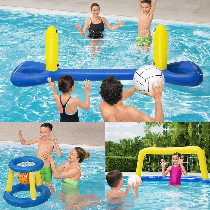 Children Swimming Inflatable Pool Toys Handball Volleyball Water Sports Games - £16.22 GBP+