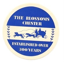 The BLOSSOMS Chester Luggage Label United Kingdom Established Over 300 Years - £13.53 GBP