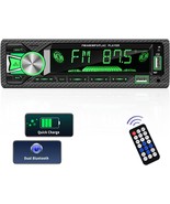 Single Din Car Stereo Marine Radio Bluetooth Hands Free Calling Car Audi... - $62.78