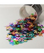 Number 50 and Circles Multicolor Confetti Bag 1/2 Oz Birthday Party CCP9004 - £3.20 GBP+