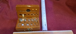 Vintage weight set &amp; wood boxes [TOL10188] - $1,425.51 MXN
