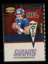2010 Panini Gridiron Gear NFL Nation #13 Eli Manning 56/100 Giants Football - $9.89