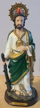 San Judas Tadeo Judas Thaddeus Necklace Staff Religious Figurine Statue - £17.81 GBP