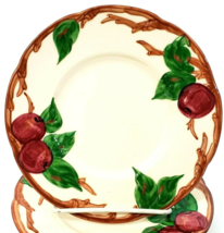 Franciscan Apple Ware Bread &amp; Butter Plate 6.5&quot; Set of 2 Hand Decorated USA - £11.93 GBP