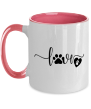 Dogs Mugs Love Dog Paws Pink-2T-Mug  - £14.33 GBP