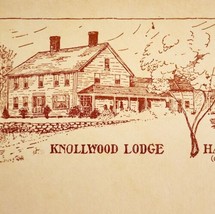 Knollwood Lodge Hancock Maine Promo Card RT US 1 1951 Ephemera PCBG7C - £15.97 GBP