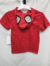 Marvel Spider-Man Toddler Boys Size 2T Red Short Sleeve Hooded Mimic Costume Tee image 3