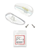 PRADA Nose Pads W/Screws for Sunglasses Eyeglasses Clear Gold Prada 17mm... - $956.08 MXN