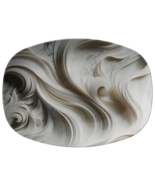 Platter Granite Look Black and White – Stylish Serving Platter, Elegant ... - $72.56 CAD