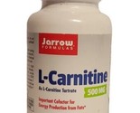 Jarrow Formulas L-Carnitine 500 mg 50 Veggie Capsules Best By 01/2024 Se... - $19.79