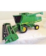 Vintage 1989 Ertl John Deere 9600 Combine w/Corn &amp; Grain Heads, 1/28 USA... - $59.75