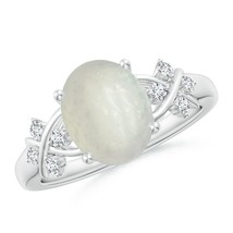 Authenticity Guarantee

ANGARA Moonstone Criss Cross Ring with Diamond in Ste... - £418.47 GBP+