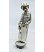 Nao By Lladro Girl Nightgown Foot Bath Brush Porcelain Figure Figurine S... - £68.05 GBP