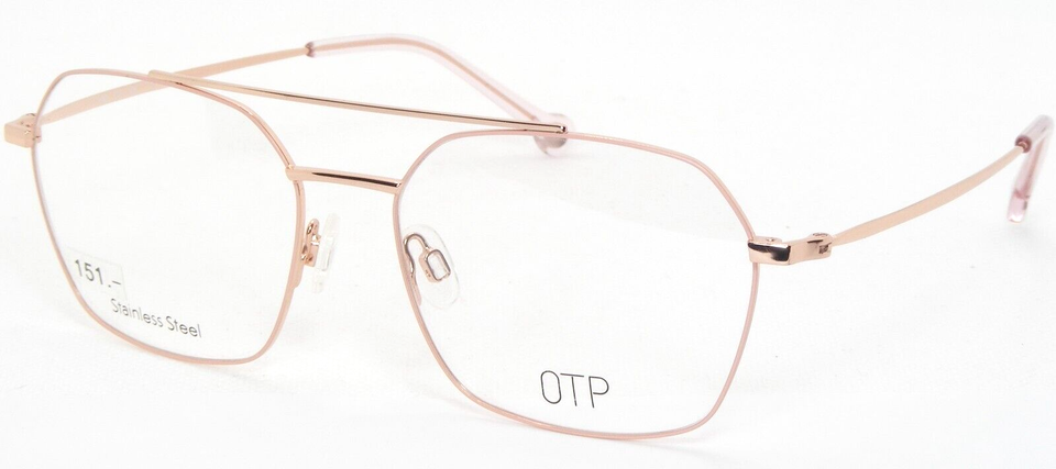 OTP-100 S209 Matt Pink /Shiny Rose Gold EYEGLASSES GLASSES FRAME 55-16-1... - $87.23