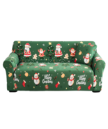 Anyhouz Sofa Cover Green Christmas Santa Claus Anti Dirt Elastic Couch S... - $58.90+