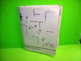 Stern BERZERK Original 1980 Video Arcade Game Manual + (10) Diagrams Schematics - £27.50 GBP