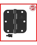 Quality Matte Black 3.5 Inch Door Hinges - 18 Pack for Various Doors - $1,229.30 MXN