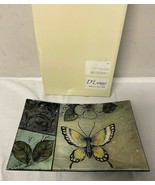 Ceramic Rectangule Platter with Butterfly by D&#39;Lusso Designs - $16.36