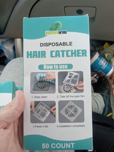 50 PCs  Disposable Shower Drain Cover Hair Catcher Shower Drain Mesh  - $15.84