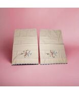 Vintage Embroidered Pillowcases Set of 2 Hand... - $18.80