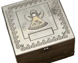Things Remembered Jewelry Box Angel Swarovski Crystal Components 4.5”X4.... - $26.63