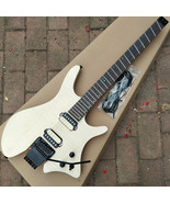 6 Strings Semi Finished Fan Fretted Headless Electric Guitar,No Paint  S... - $249.00