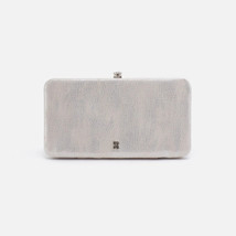 Hobo International Women&#39;s Mia Minaudiere Leather Wallet Silver NEW! - $1,666.12 MXN