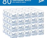 80 Rolls Scott Soft Toilet Paper 473 Sheets 2Ply No Clog Septic Safe Bul... - $59.39