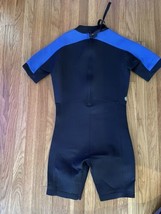 Mens Black Blue Full Zip Kidder Breakthrough Wet Swim Suit Sz XL Shorty ... - £27.17 GBP