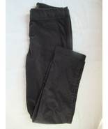 Talbots pants velour Size 6 black side zip slight taper inseam 29&quot; holid... - £14.50 GBP