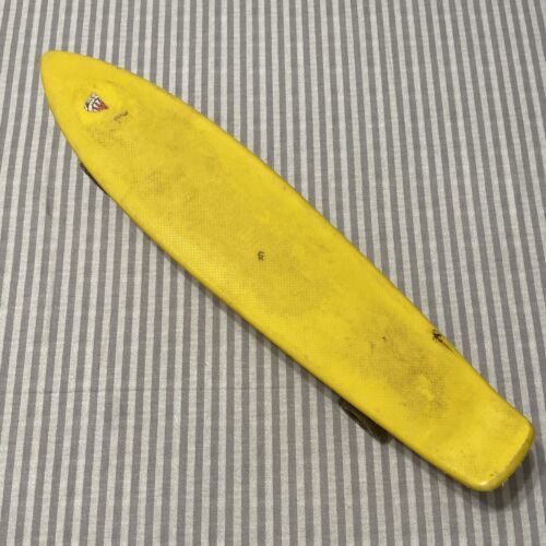 Vintage Skateboard Sport Fun Inc Yellow  Original Wheels 23” long - $36.50