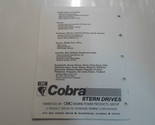 1990 Omc Cobra Poppa Drives 3.0/3.0 H. O. Pws Suffix Parti Catalogo Manu... - $14.94