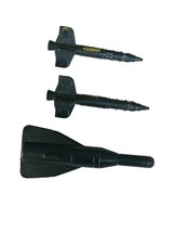 Black Missiles Plane Jet parts accessories LOT Gi Joe Vtg figure Cobra H... - £10.86 GBP