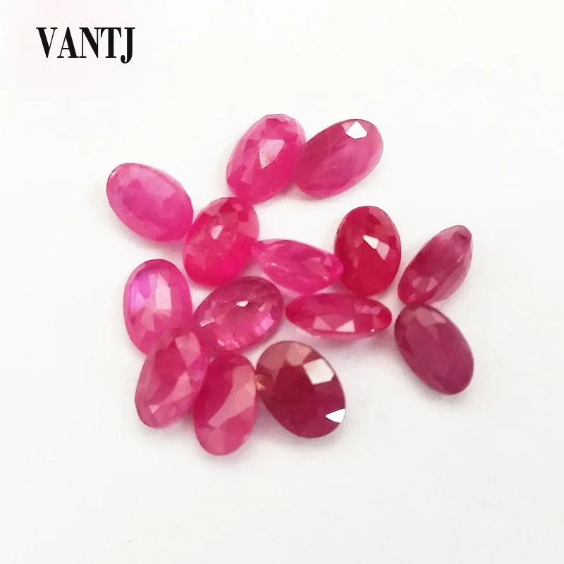 Real Natural Ruby Loose Gemstone 1 PC For Silver and Gold Mounting Diy Women Rin - £73.70 GBP