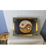 Treasure Box Yin Yang Hand Crafted Indonesia 9.5 x 7 x 3.5 Inches - £19.46 GBP
