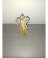 Rustic Driftwood Angel Christmas Tree Ornament Metal Wings and Head/Halo - £19.60 GBP