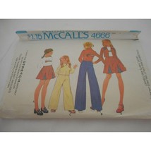 Vintage 70s Girls Size 7 McCalls skirt pants jacket pattern 4666 - $19.98