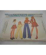 Vintage 70s Girls Size 7 McCalls skirt pants jacket pattern 4666 - $368.20 MXN