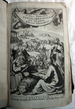Petrus Langendult New Testament Commentary c1687 Full Calf Dutch Amsterdam - £409.48 GBP
