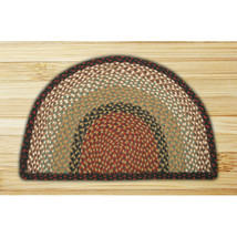 Capitol Importing Burgundy-Mustard - 18 in. x 29 in. Small Rug Slice - $1,034.53 MXN