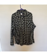 Wrangler Western Shirt Mens XL Pearl Snap Navy Blue Forest Green Rodeo - €25,73 EUR